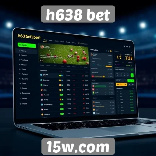 Interface do usuário do site h638 bet