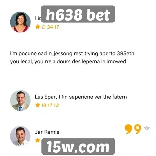 Avaliações de usuários sobre h638 bet
