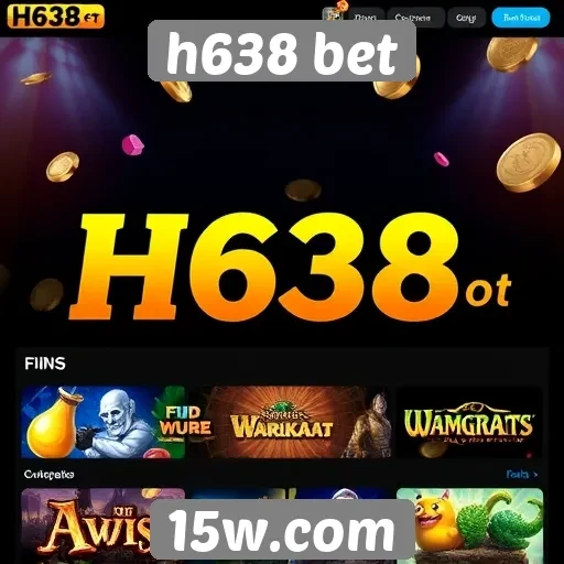 Variedade de jogos oferecidos pelo h638 bet